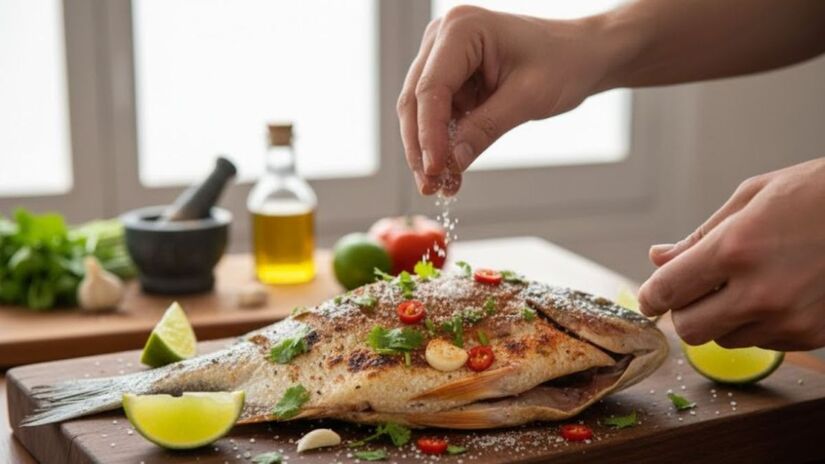 O consumo do Peixe Pacu está sendo relacionado a Doença de Haff, que causa diversos sintomas como fraqueza muscular, dores intensas e urina escura (Google Gemini/Imagem Gerada por IA)