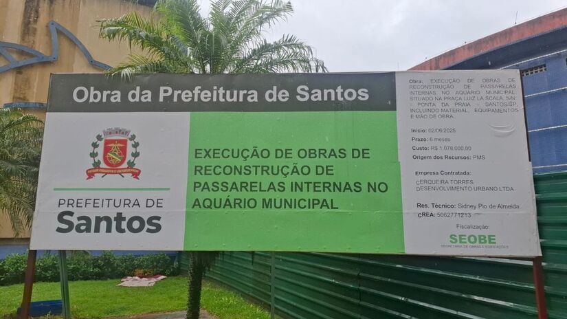 Durante o período que estava responsável pelas obras, a empresa executou apenas 9% do cronograma de serviços, onde demoliu as duas passarelas e retirou os entulhos (Nair Bueno/DL)