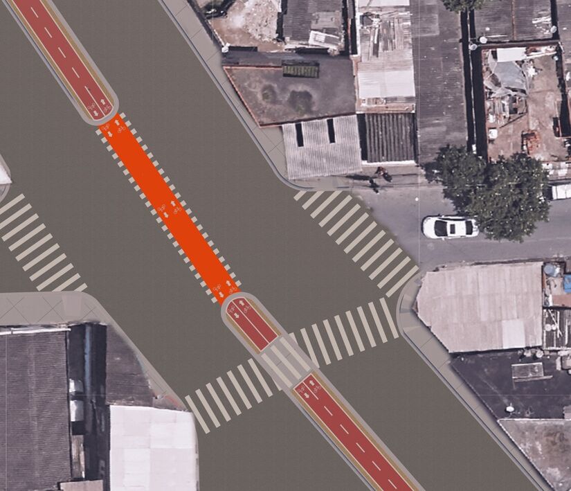 Projeto urbaniza todo o eixo de entrada, conectando-o à Avenida Newton Prado e Getúlio Vargas até o Gonzaguinha (Divulgação/PMSV)