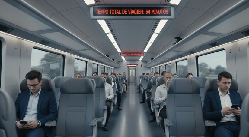 Os vagões terão poltronas confortáveis e climatização automática / Imagem ilustrativa - Gemini
