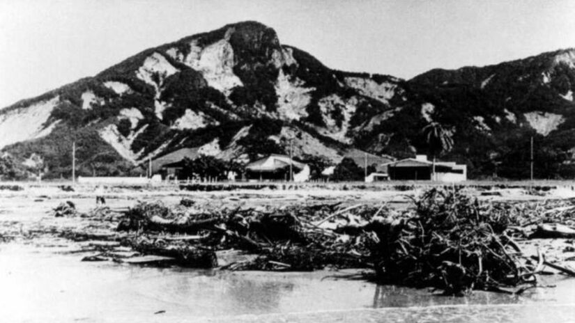 Em março de 1967, chuvas históricas devastaram Caraguatatuba e marcaram uma das maiores tragédias naturais do Brasil/Reprodução