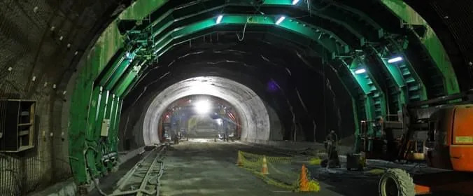 Obras do túnel em fases avançadas / Reprodução