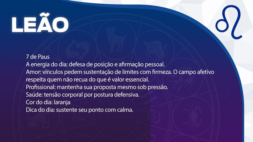 Previsão para Leão / Arte/DL 
