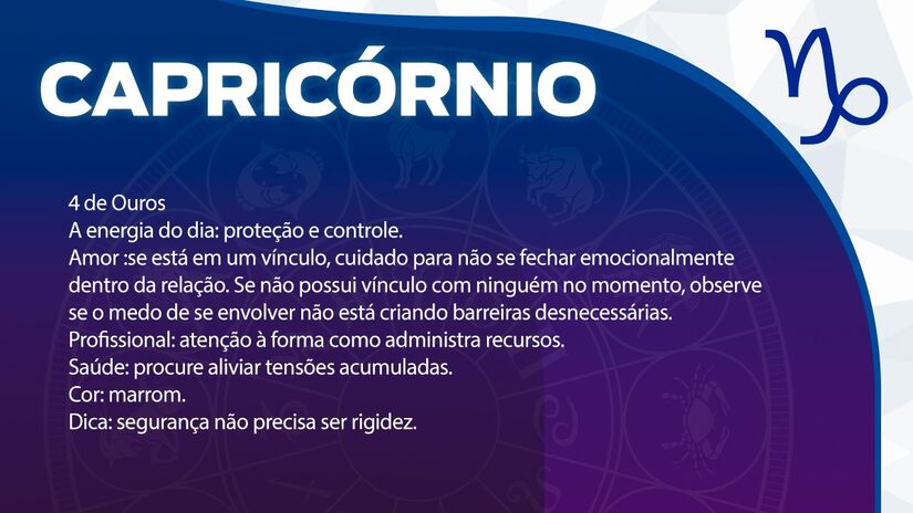  Previsão para Capricórnio / Arte/DL 