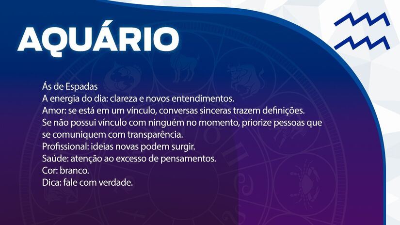Previsão para Aquário / Arte/DL