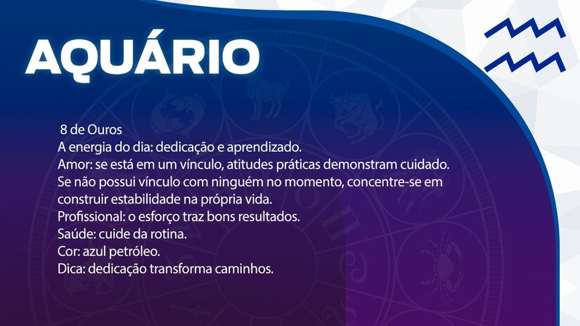  Previsão para Aquário / Arte/DL 