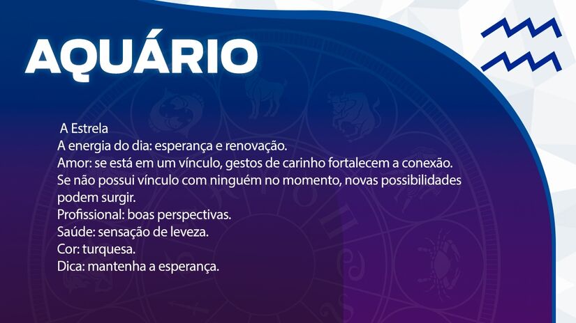  Previsão para Aquário / Arte/DL 