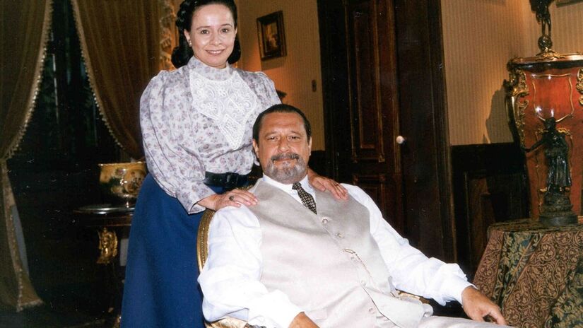 Gumercindo (Antônio Fagundes) e Maria do Socorro (Débora Duarte)/Globo
