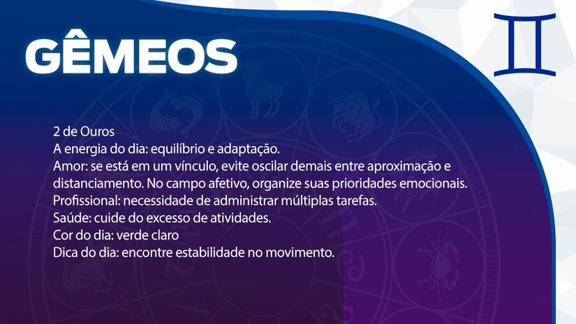 Previsão para Gêmeos / Arte/DL 
