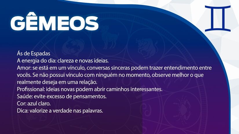 Previsão para Gêmeos / Arte/DL 