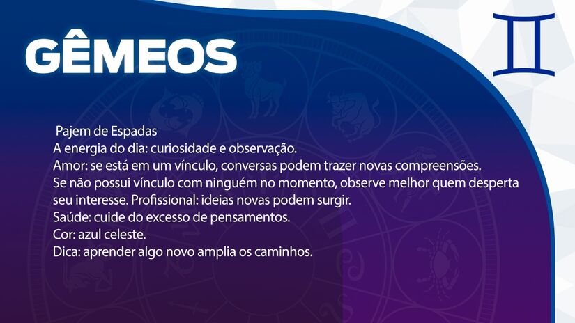 Previsão para Gêmeos / Arte/DL 
