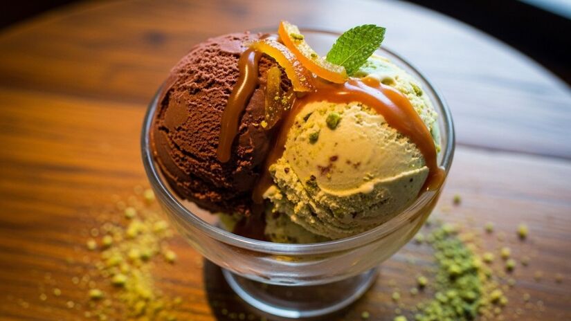 Itápolis está localizada no interior do estado de São Paulo e se destaca nacionalmente pela produção de sorvetes artesanais / Fotos: imagens geradas por IA/ImageFX
