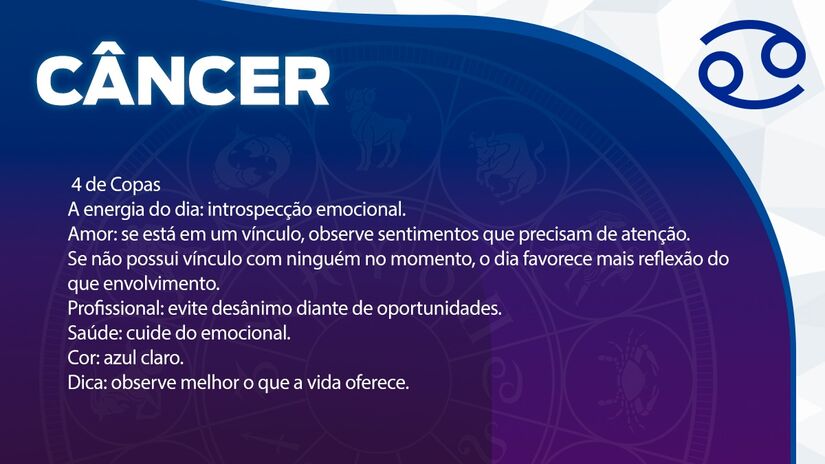 Previsão para Câncer / Arte/DL 