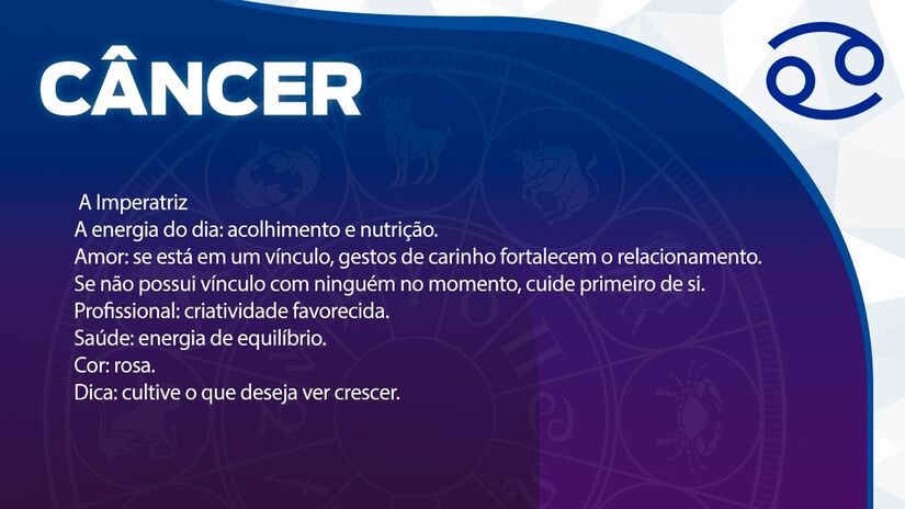 Previsão para Câncer / Arte/DL 