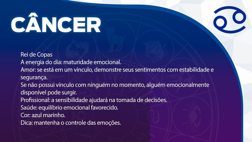 Previsão para Câncer / Arte/DL 