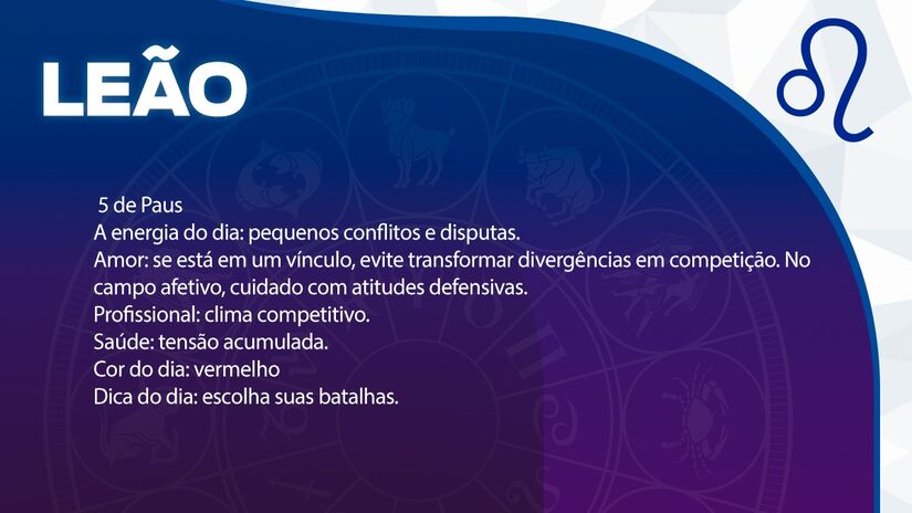  Previsão para Leão / Arte/DL 