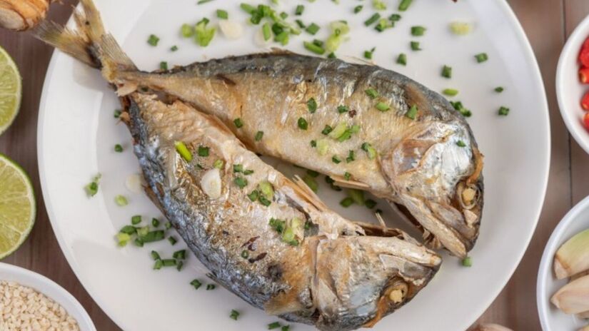 Peixe típico da região Norte, o tambaqui entrega cerca de 19,9g de proteína por 100g e tem se popularizado em todo o país. Sabor marcante e carne suculenta fazem dele uma opção cada vez mais presente nos mercados do Sudeste e Centro-Oeste/Freepik