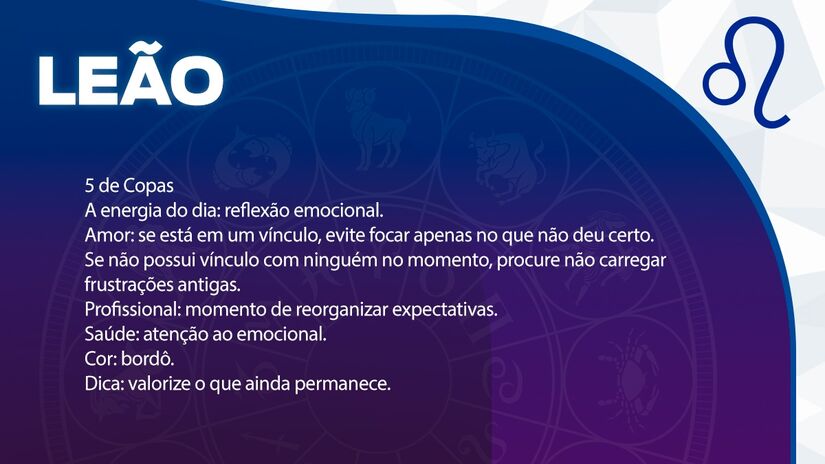  Previsão para Leão / Arte/DL 