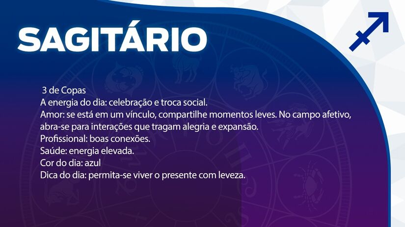  Previsão para Sagitário / Arte/DL 