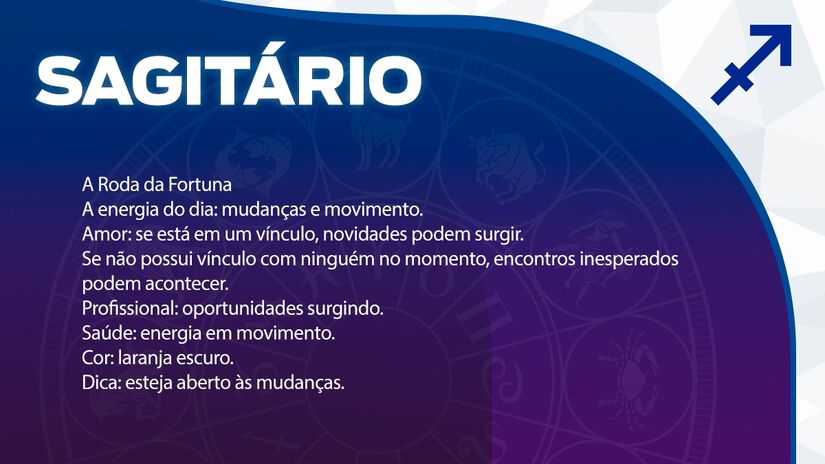  Previsão para Sagitário / Arte/DL 