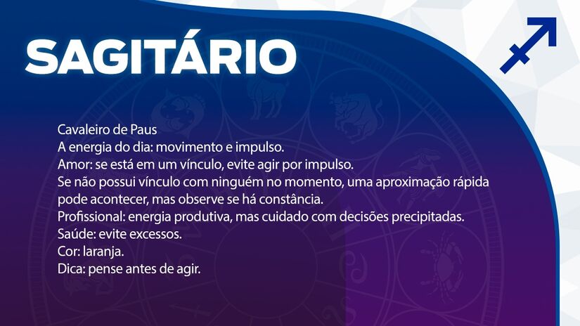 Previsão para Sagitário / Arte/DL 