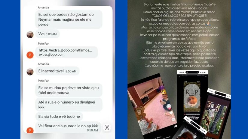 Mansão em Alphaville onde Amanda Kimberlly vivia com a filha foi deixada após vazamento de endereço nas redes/Reprodução