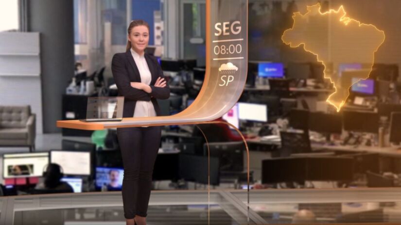 Bom Dia Brasil ganhará novo cenário com recursos tecnológicos e luz natural/Reprodução