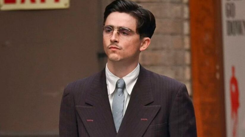 Na produção Chalamet interpreta Marty Mauser, um jovem viciado por tênis de mesa e está disposto a se tornar o melhor do mundo à qualquer custo (Diamond Films/Divulgação)