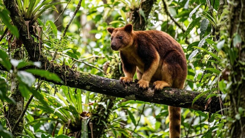 Animal é conhecido pela habilidade de escalar e saltar entre galhos/Flow