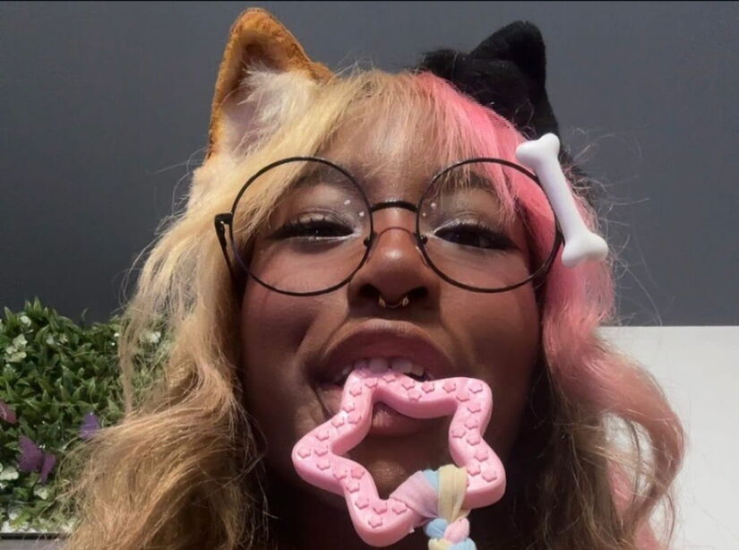  Luv já gastou mais de R$ 2 mil em acessórios e planeja investir outros R$ 3 mil em próteses dentárias realistas (presas caninas) / reprodução redes sociais