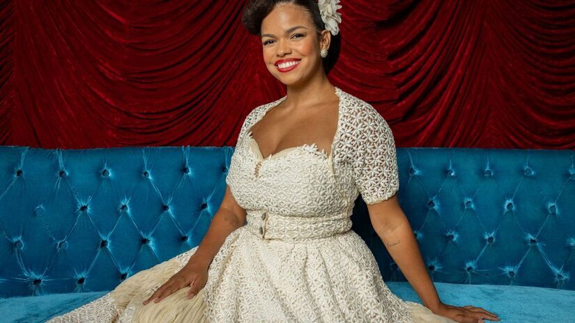 Dita (Jeniffer Nascimento) em 'Êta Mundo Melhor' / Globo/Fábio Rocha
