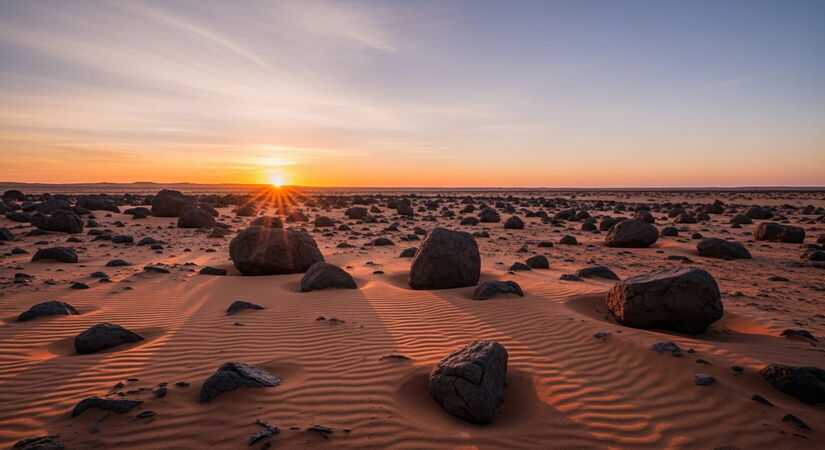 Ali, pedras que pesam centenas de quilos aparecem em posições diferentes a cada temporada, deixando sulcos profundos que provam seu deslocamento / ImageFX