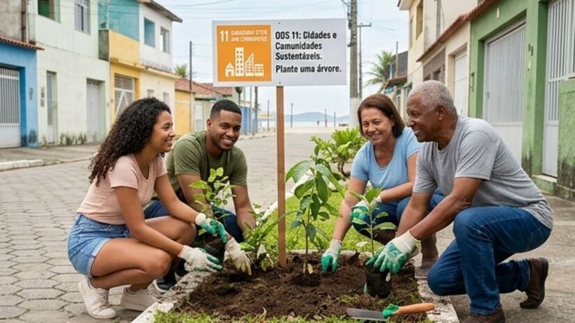 Levantamento da Ipsos-Ipec mostra que 52% dos entrevistados nunca ouviram falar sobre o plano global da ONU, indicando desafio na conscientização e engajamento da população. Imagem ilustrativa/Gemini