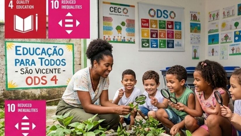 Criados pela ONU em 2015, os 17 Objetivos de Desenvolvimento Sustentável (ODS) estabelecem metas globais nas áreas de educação, saúde, justiça social e meio ambiente. Imagem ilustrativa/Gemini