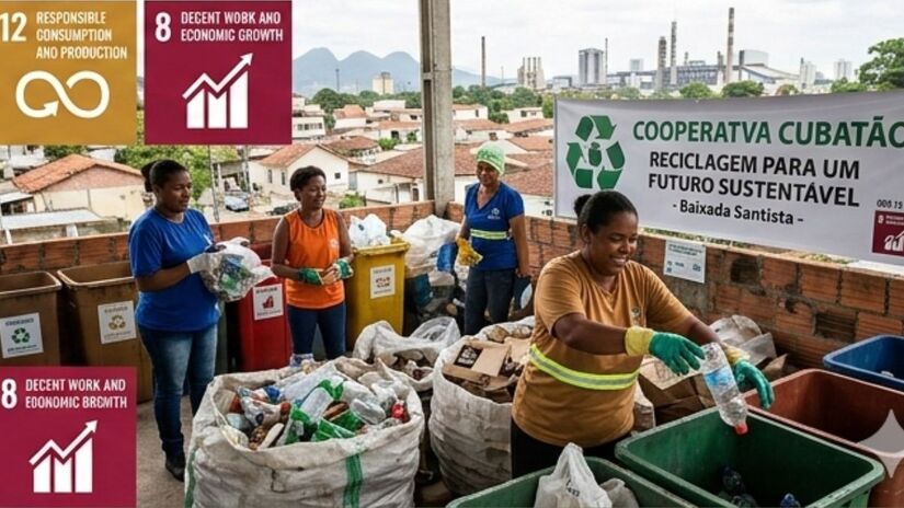 Apesar da baixa conscientização nacional, a Baixada Santista busca fortalecer a aplicação regional das diretrizes globais. Imagem ilustrativa/Gemini