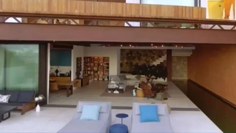 A casa do ator Murilo Benício, no Jardim Botânico, no Rio de Janeiro/Reprodução/Youtube