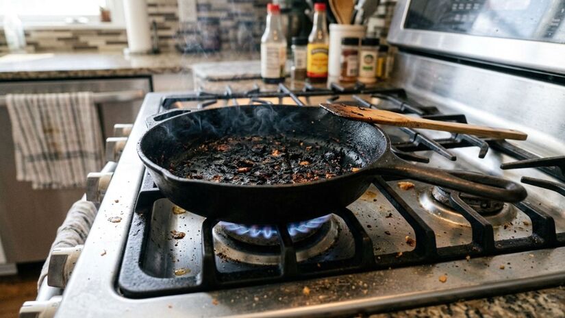 Deixar água e sal agirem por alguns minutos pode facilitar a remoção da sujeira /Flow