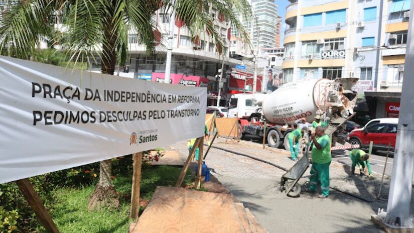 Serviços são realizados por etapas para minimizar impactos a comerciantes e frequentadores /PMS