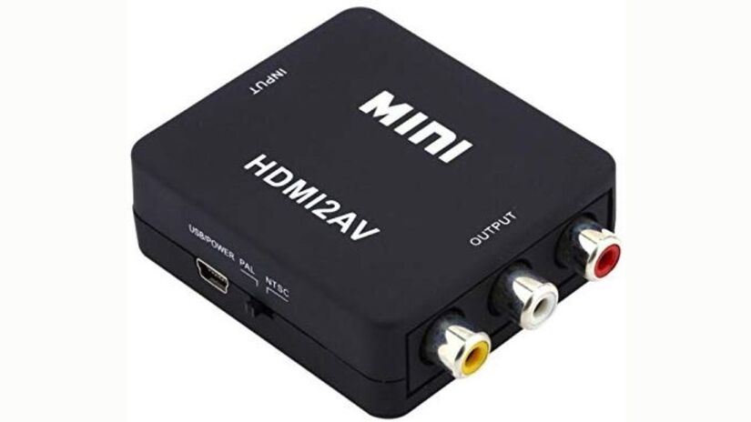 Com o conversor HDMI2AV (que converte o sinal de HDMI input para AV output), &eacute; poss&iacute;vel fazer com que as televis&otilde;es de tubo possam acessar plataformas de streaming (Divulga&ccedil;&atilde;o)