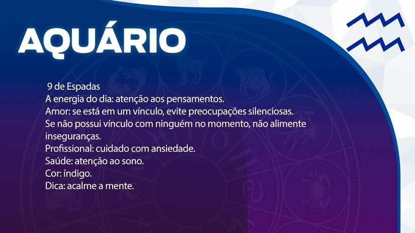 Previsão para Aquário / Arte/DL 