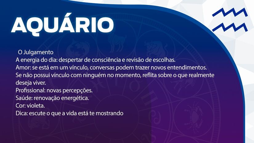 Previsão para Aquário / Arte/DL 