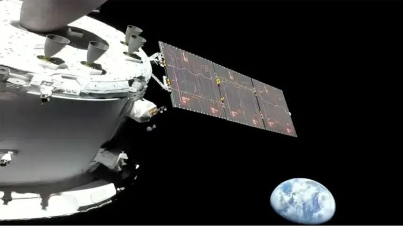 A missão inaugural do programa, a Artemis 1, ocorreu em novembro de 2022 e não teve humanos em seu interior (Nasa/Divulgação)