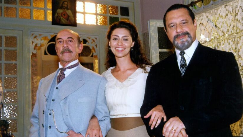 Raul Cortez, Maria Fernanda Cândido, Antonio Fagundes (Francesco, Paola, Gumercindo)/Globo
