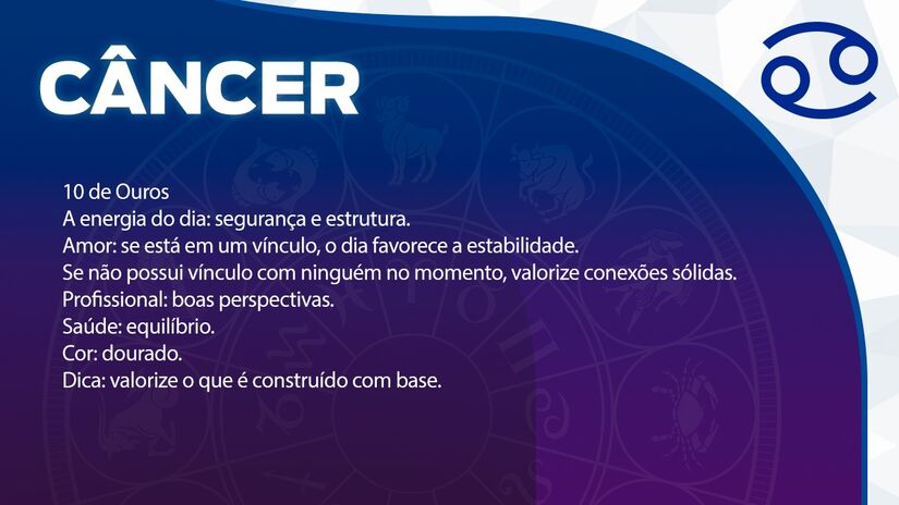 Previsão para Câncer / Arte/DL 