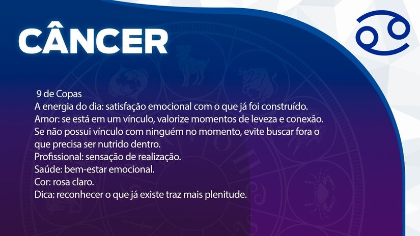  Previsão para Câncer / Arte/DL