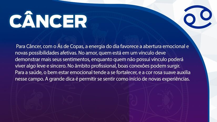 Previsão para Câncer / Arte/DL 