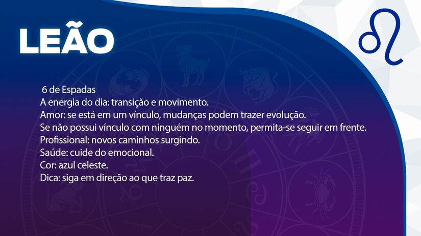 Previsão para Leão / Arte/DL 