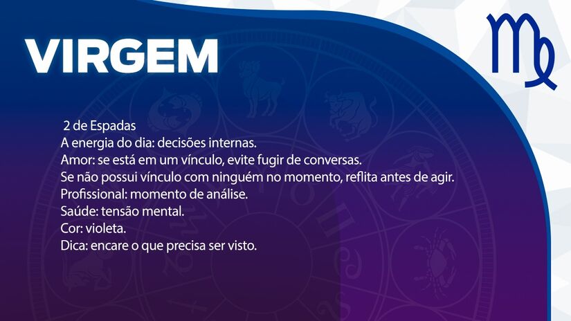 Previsão para Virgem / Arte/DL 