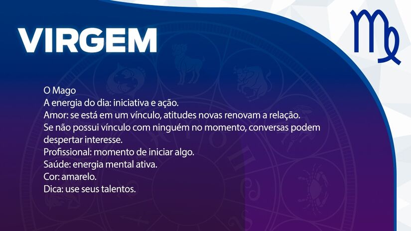 Previsão para Virgem / Arte/DL 