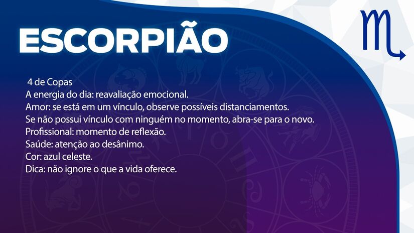 Previsão para Escorpião / Arte/DL 
